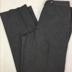Ann Taylor Pin Stripe Pants sz 8 Dark Gray